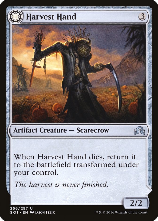Harvest Hand // Scrounged Scythe [Shadows over Innistrad] | North Game Den