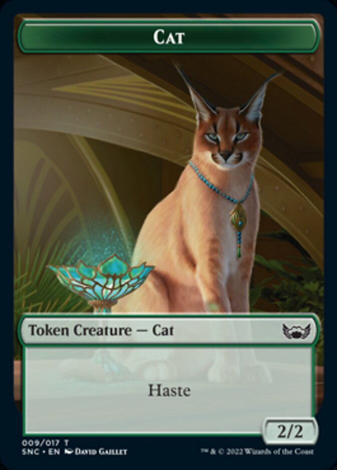 Cat // Wizard Double-sided Token [Streets of New Capenna Tokens] | North Game Den