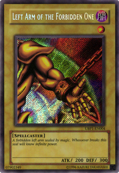 Left Arm of the Forbidden One [UBP1-EN004] Secret Rare | North Game Den