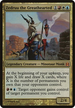 Zedruu the Greathearted (Oversized) [Commander 2011 Oversized] | North Game Den