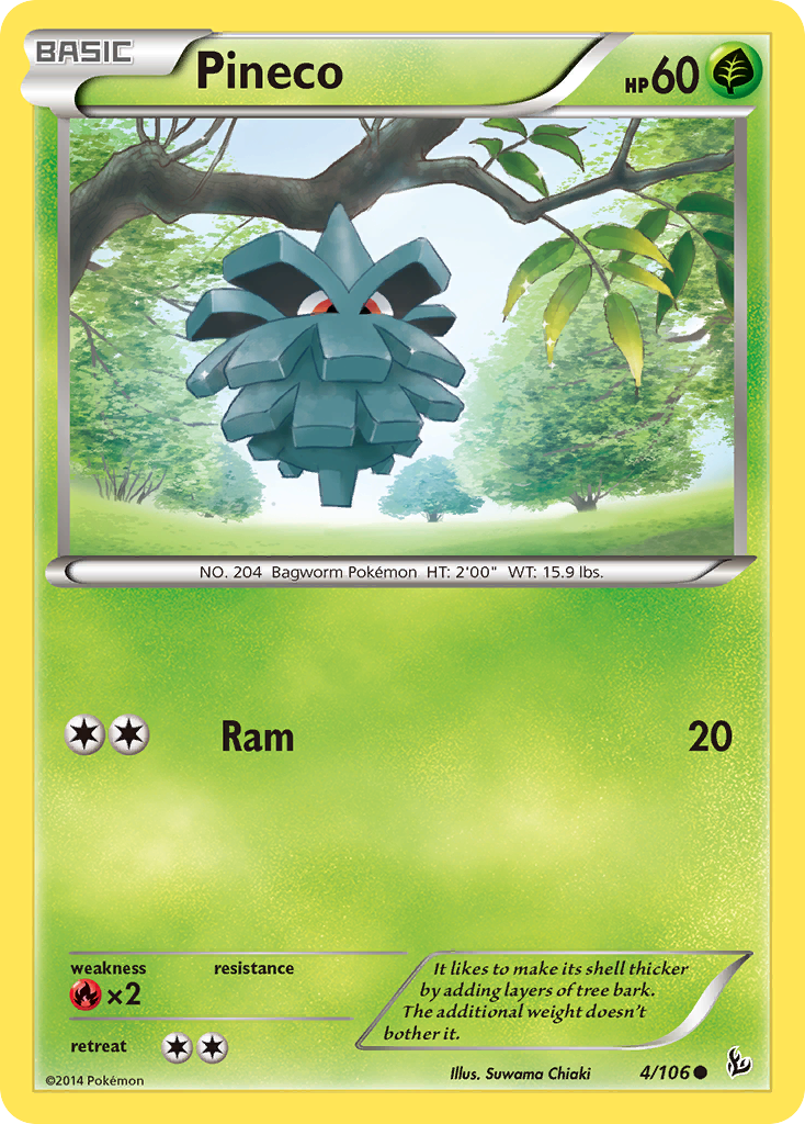 Pineco (4/106) [XY: Flashfire] | North Game Den