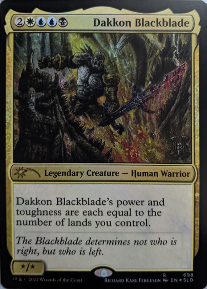 Dakkon Blackblade [Secret Lair Drop Promos] | North Game Den