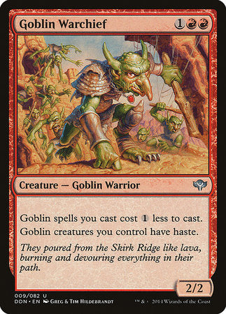 Goblin Warchief [Duel Decks: Speed vs. Cunning] | North Game Den