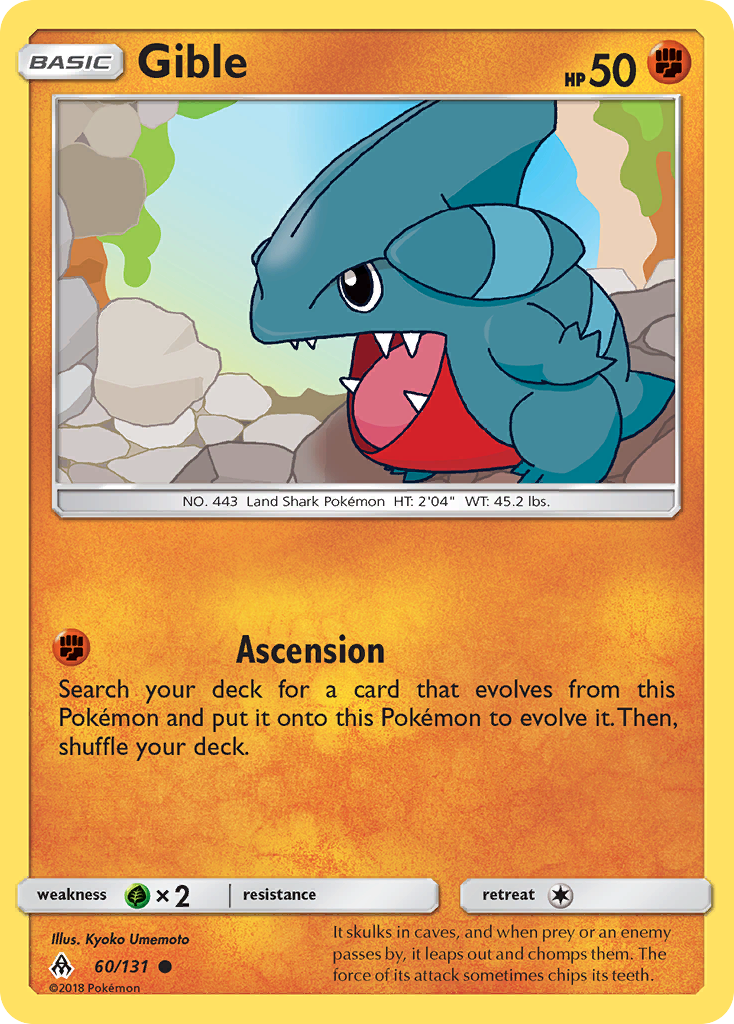 Gible (60/131) [Sun & Moon: Forbidden Light] | North Game Den