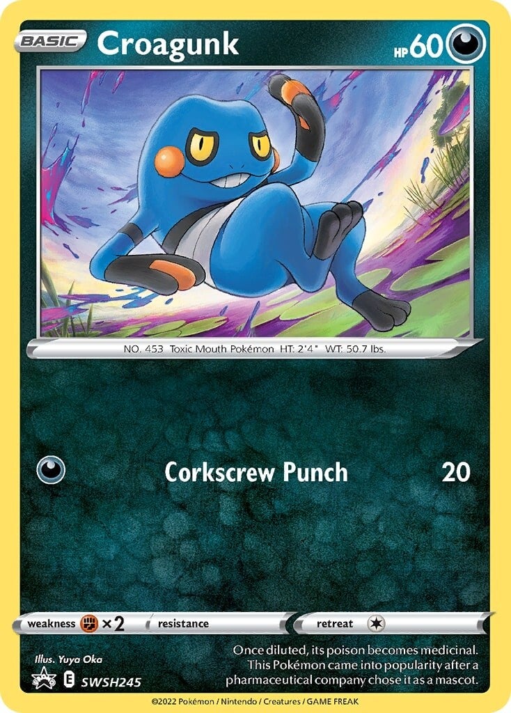 Croagunk (SWSH245) [Sword & Shield: Black Star Promos] | North Game Den