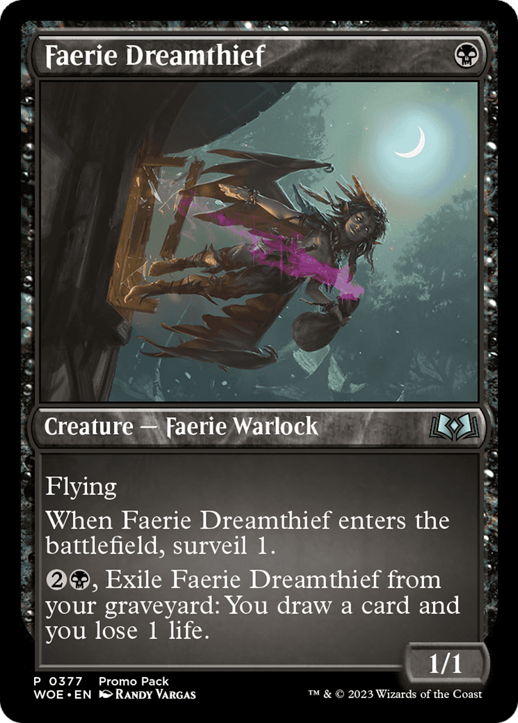 Faerie Dreamthief (Promo Pack) [Wilds of Eldraine Promos] | North Game Den