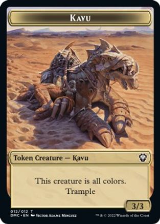 Kavu // Angel Double-sided Token [Dominaria United Commander Tokens] | North Game Den