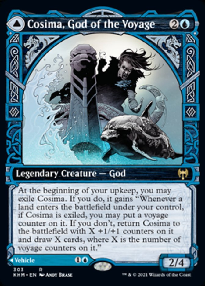 Cosima, God of the Voyage // The Omenkeel (Showcase) [Kaldheim] | North Game Den