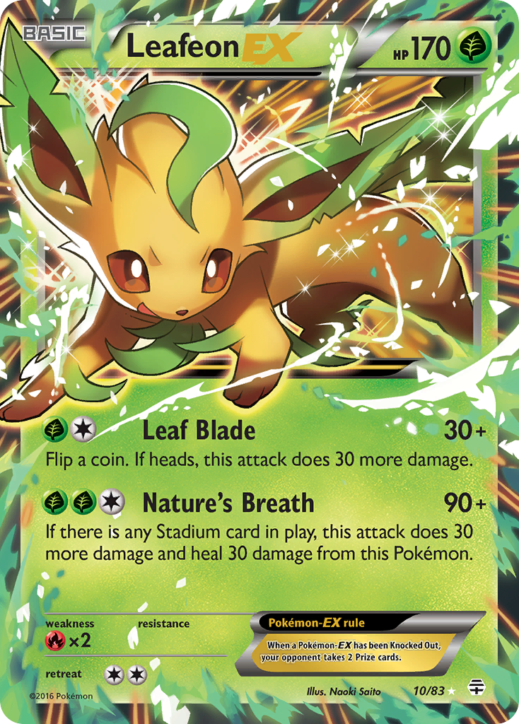 Leafeon EX (10/83) [XY: Generations] | North Game Den