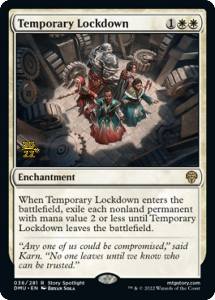 Temporary Lockdown [Dominaria United Prerelease Promos] | North Game Den