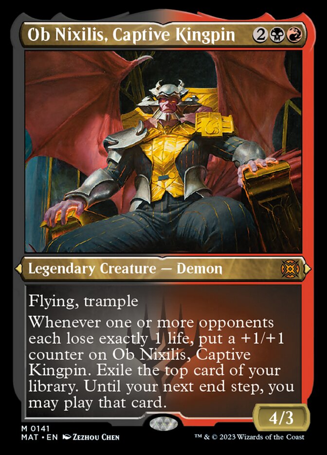Ob Nixilis, Captive Kingpin (Foil Etched) [March of the Machine: The Aftermath] | North Game Den