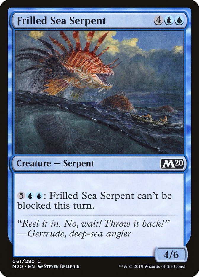 Frilled Sea Serpent [Core Set 2020] | North Game Den