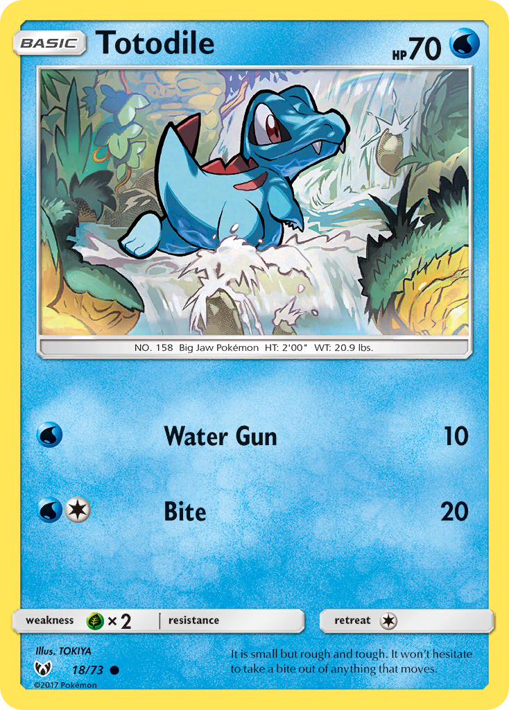 Totodile (18/73) [Sun & Moon: Shining Legends] | North Game Den