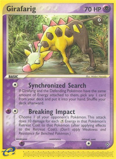 Girafarig (16/97) [EX: Dragon] | North Game Den