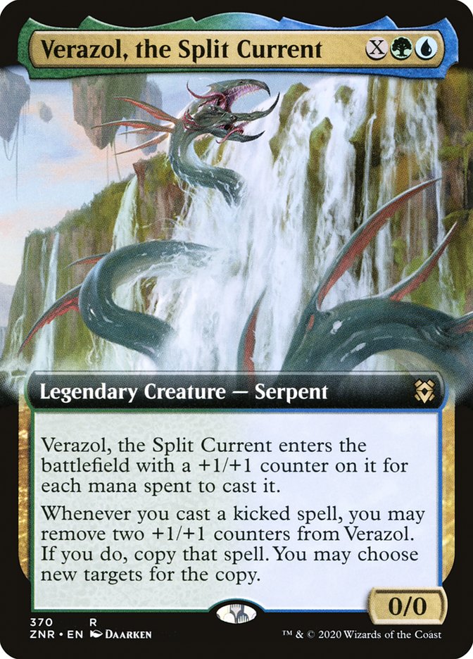 Verazol, the Split Current (Extended Art) [Zendikar Rising] | North Game Den