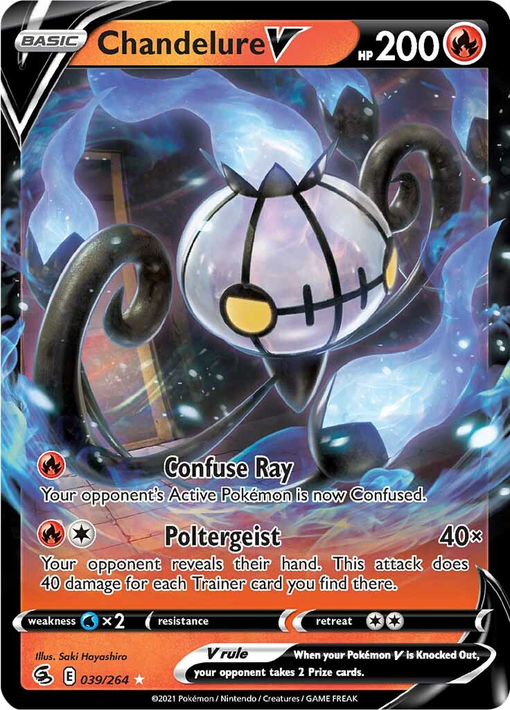 Chandelure V (039/264) [Sword & Shield: Fusion Strike] | North Game Den