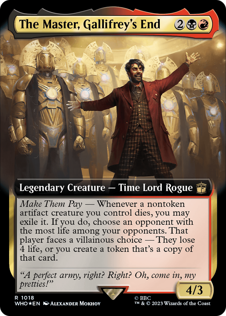 The Master, Gallifrey's End (Extended Art) (Surge Foil) [Doctor Who] | North Game Den