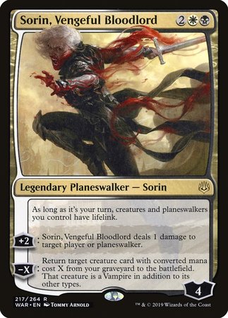 Sorin, Vengeful Bloodlord [War of the Spark] | North Game Den