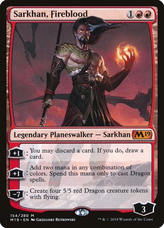 Sarkhan, Fireblood [Core Set 2019] | North Game Den