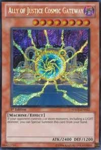 Ally of Justice Cosmic Gateway [HA02-EN022] Secret Rare | North Game Den