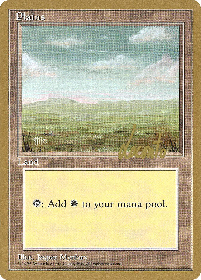 Plains (ml364) (Michael Loconto) [Pro Tour Collector Set] | North Game Den