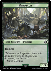 Gnome // Dinosaur (0001) Double-Sided Token [The Lost Caverns of Ixalan Tokens] | North Game Den