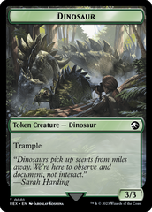 Fungus Dinosaur // Dinosaur (0001) Double-Sided Token [The Lost Caverns of Ixalan Tokens] | North Game Den