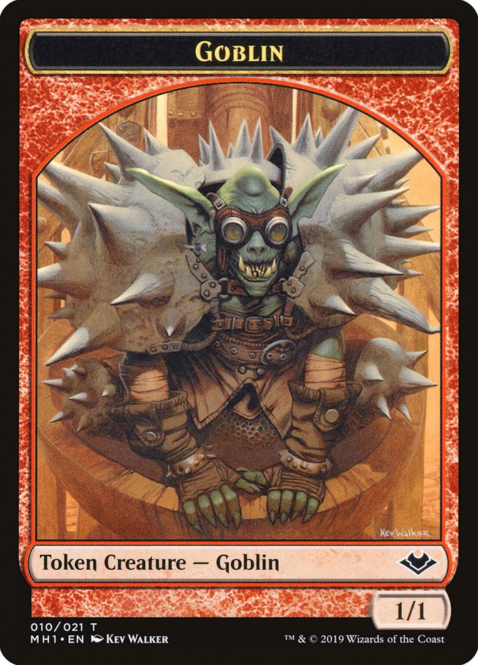 Goblin (010) // Golem (018) Double-sided Token [Modern Horizons Tokens] | North Game Den