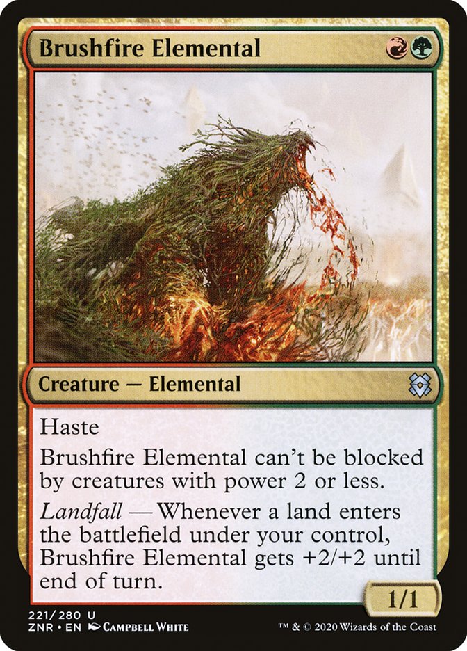 Brushfire Elemental [Zendikar Rising] | North Game Den