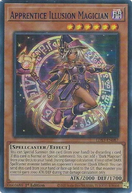 Apprentice Illusion Magician (Blue) [LDS3-EN087] Ultra Rare | North Game Den