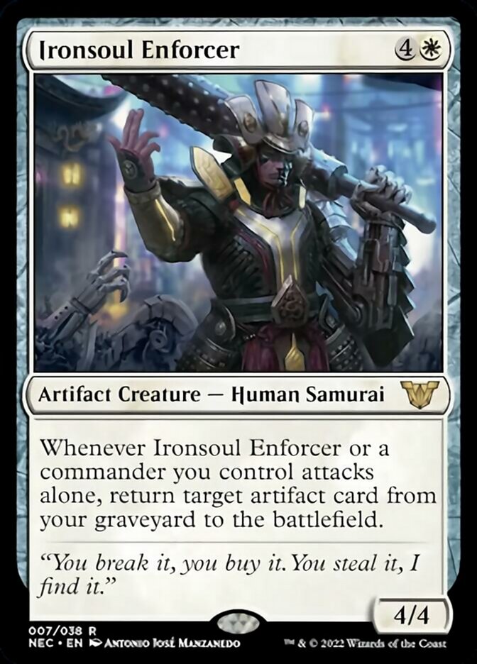 Ironsoul Enforcer [Kamigawa: Neon Dynasty Commander] | North Game Den