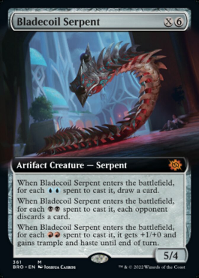 Bladecoil Serpent (Extended Art) [The Brothers' War] | North Game Den