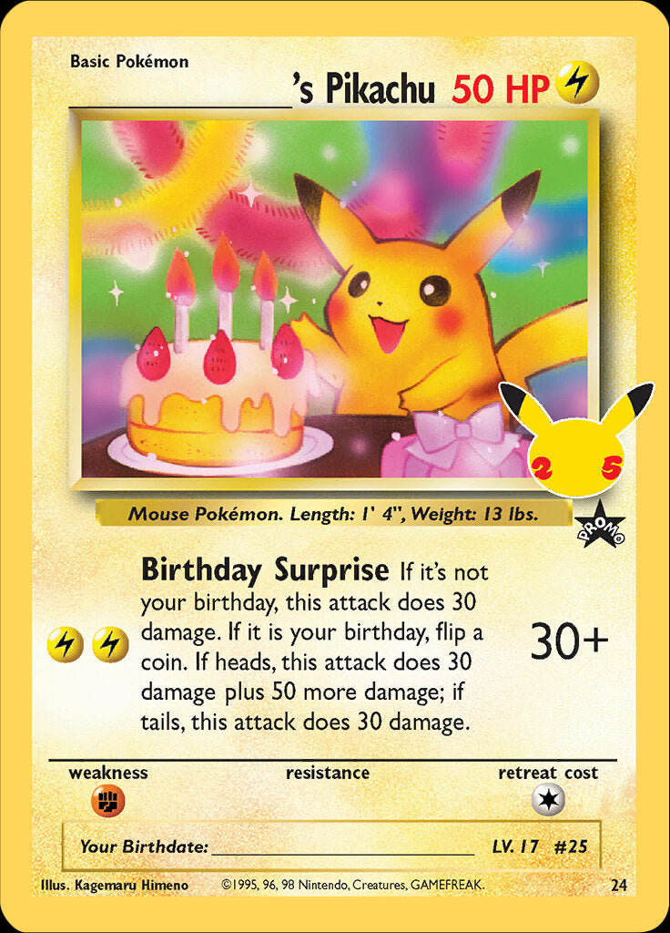 _____'s Pikachu (24) [Celebrations: 25th Anniversary - Classic Collection] | North Game Den