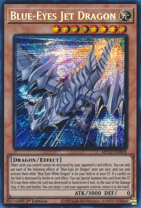 Blue-Eyes Jet Dragon [MP23-EN004] Prismatic Secret Rare | North Game Den