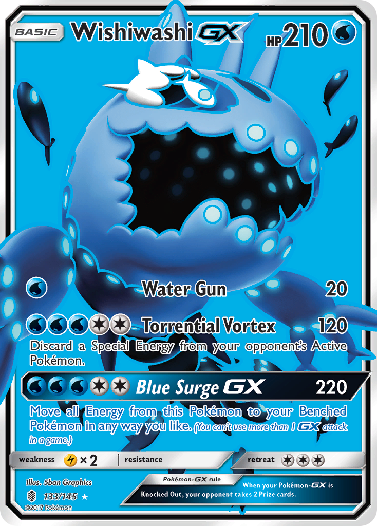 Wishiwashi GX (133/145) [Sun & Moon: Guardians Rising] | North Game Den