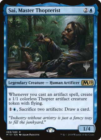 Sai, Master Thopterist [Core Set 2019 Promos] | North Game Den