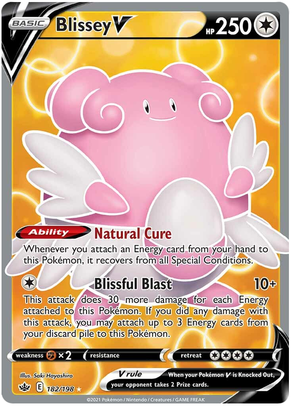 Blissey V (182/198) [Sword & Shield: Chilling Reign] | North Game Den