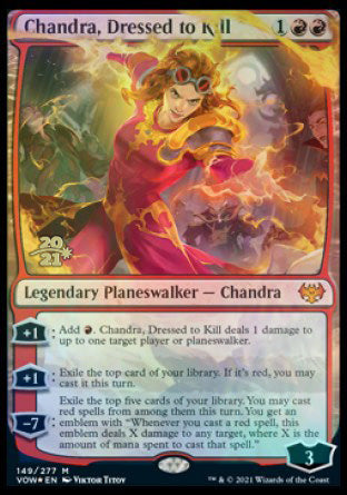 Chandra, Dressed to Kill [Innistrad: Crimson Vow Prerelease Promos] | North Game Den