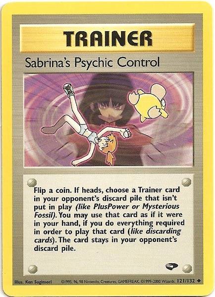 Sabrina's Psychic Control (121/132) [Gym Challenge Unlimited] | North Game Den