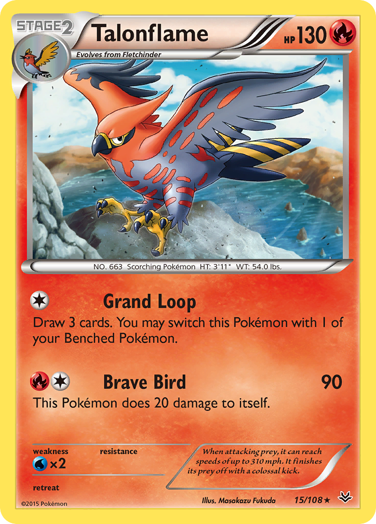 Talonflame (15/108) [XY: Roaring Skies] | North Game Den