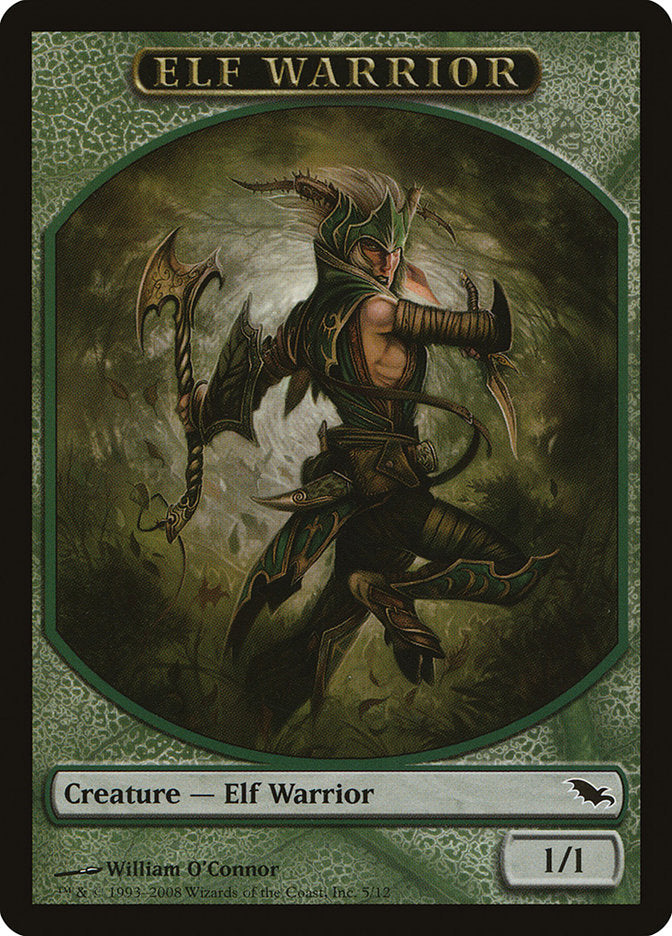 Elf Warrior (5/12) [Shadowmoor Tokens] | North Game Den