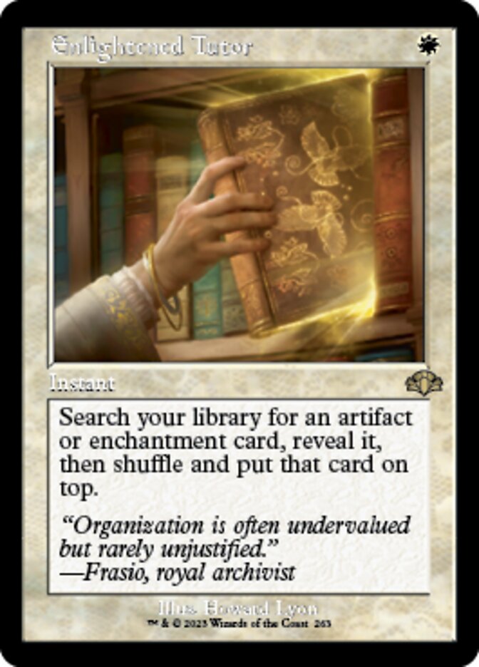 Enlightened Tutor (Retro) [Dominaria Remastered] | North Game Den