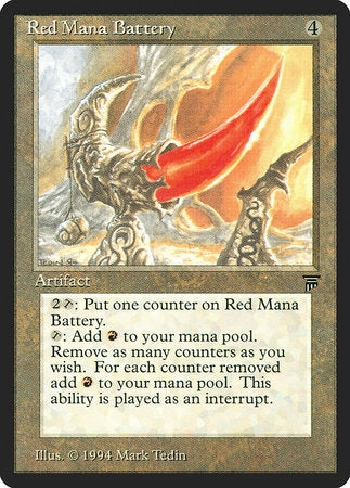 Red Mana Battery [Legends] | North Game Den