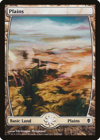 Plains (232) - Full Art [Zendikar] | North Game Den