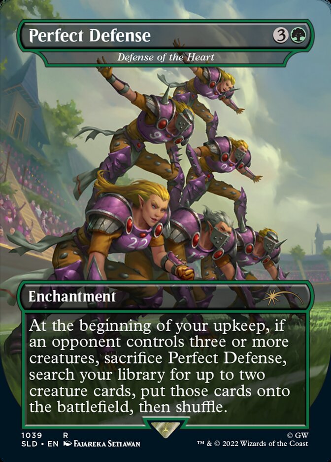 Perfect Defense - Defense of the Heart (Borderless) [Secret Lair Drop Series] | North Game Den