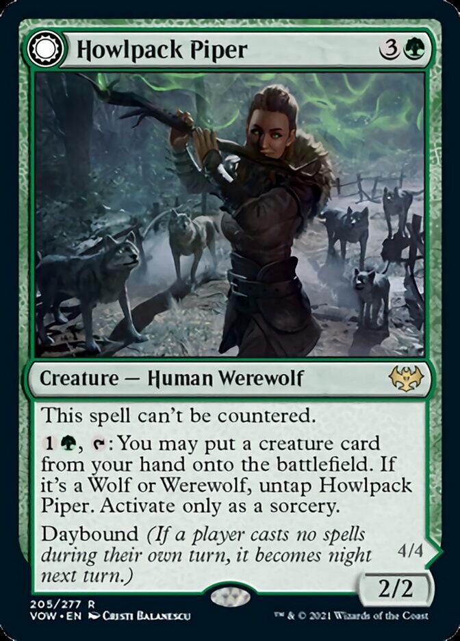 Howlpack Piper // Wildsong Howler [Innistrad: Crimson Vow] | North Game Den