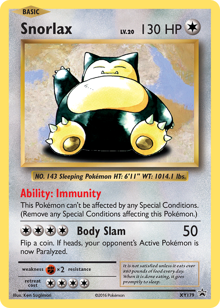 Snorlax (XY179) [XY: Black Star Promos] | North Game Den