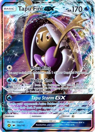 Tapu Fini GX (39a/147) [Alternate Art Promos] | North Game Den