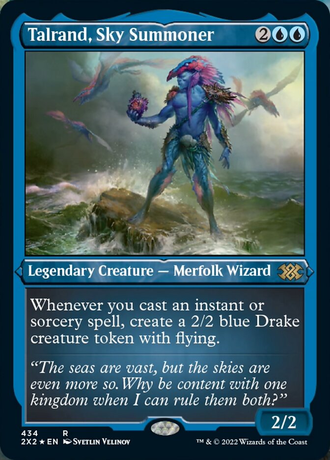Talrand, Sky Summoner (Foil Etched) [Double Masters 2022] | North Game Den