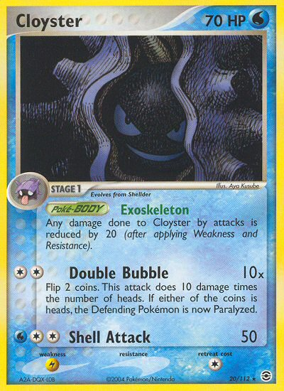 Cloyster (20/112) [EX: FireRed & LeafGreen] | North Game Den